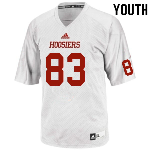 Youth #83 Asher King Indiana Hoosiers College Football Jerseys Sale-White
